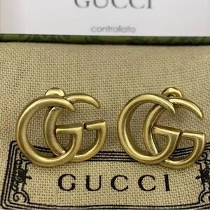 Gucci Gold Double G Earrings